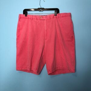 Peter Millar Shorts Mens 40 Pink Pima Cotton Casual Chino Bottoms